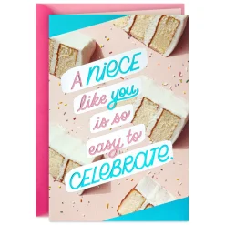 You're Easy to Celebrate Birthday Card for Niece