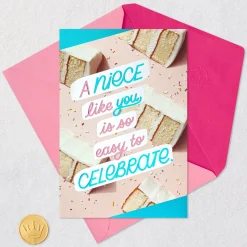 You're Easy to Celebrate Birthday Card for Niece