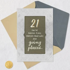You’re Going Places 21st Birthday Card