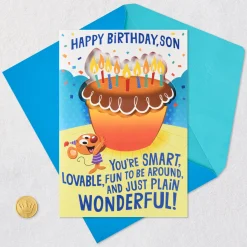 You're Just Plain Wonderful Pop-Up Musical Birthday Card for Son