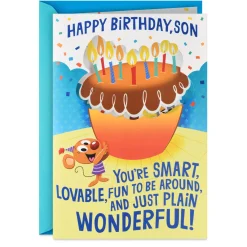 You're Just Plain Wonderful Pop-Up Musical Birthday Card for Son