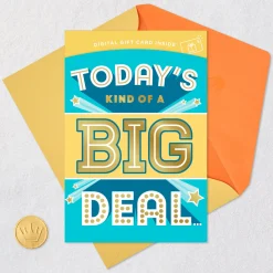 You're Kind of a Big Deal Gift Card Greeting Birthday Card for Kids