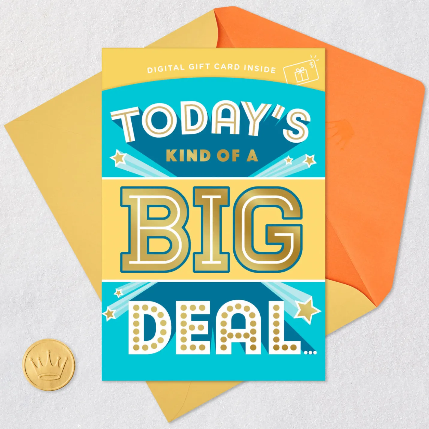 You're Kind of a Big Deal Gift Card Greeting Birthday Card for Kids