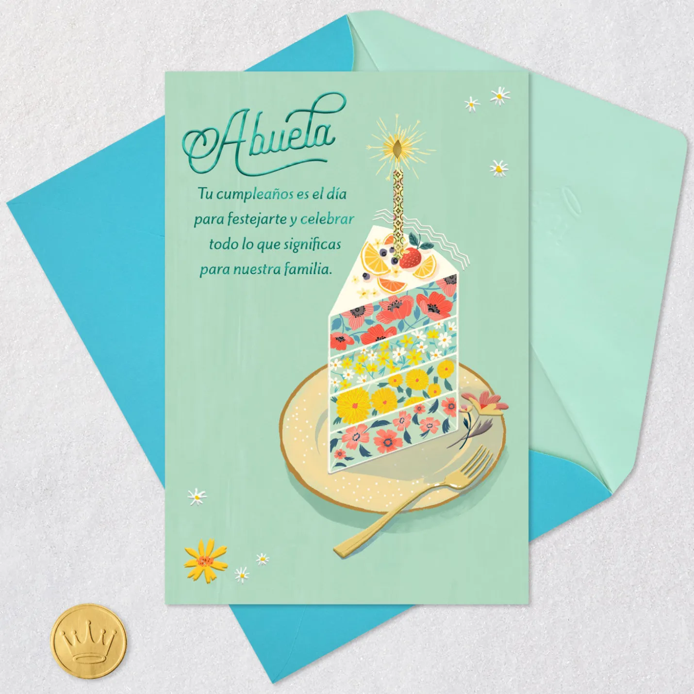 You're Loved All Year Long Spanish-Language Birthday Card for Grandma