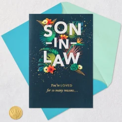 You're Loved for So Many Reasons Birthday Card for Son-in-Law