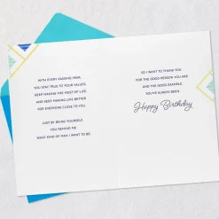 You Remind Me of Who I Want to Be Birthday Card for Dad From Son