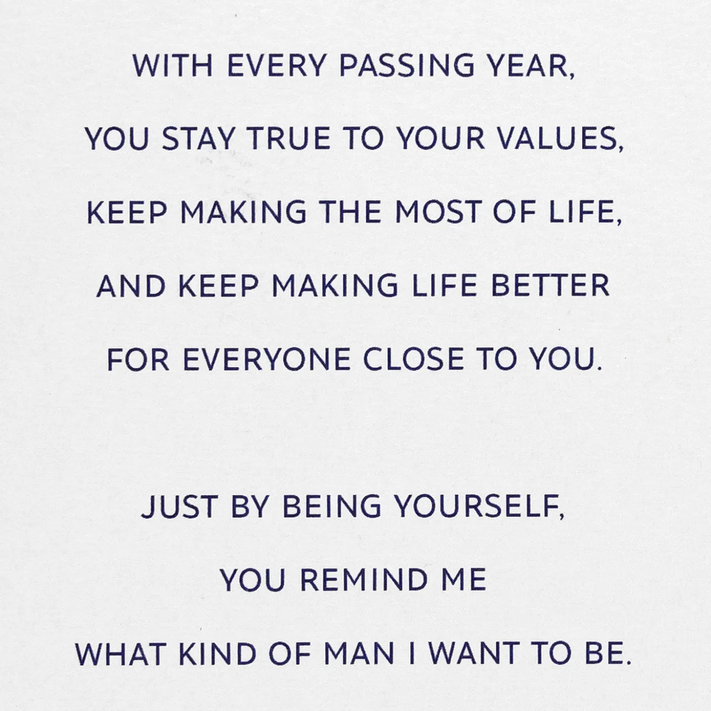 You Remind Me of Who I Want to Be Birthday Card for Dad From Son