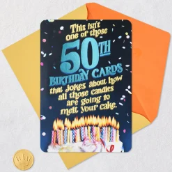 You're More on Fire Than Ever Funny Pop-Up 50th Birthday Card