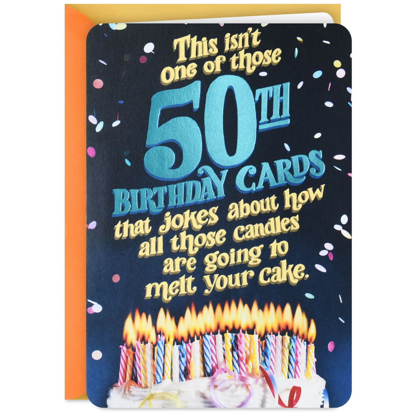 You're More on Fire Than Ever Funny Pop-Up 50th Birthday Card