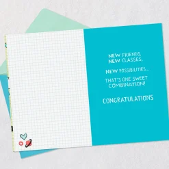 You're Moving Up and Moving On Graduation Card