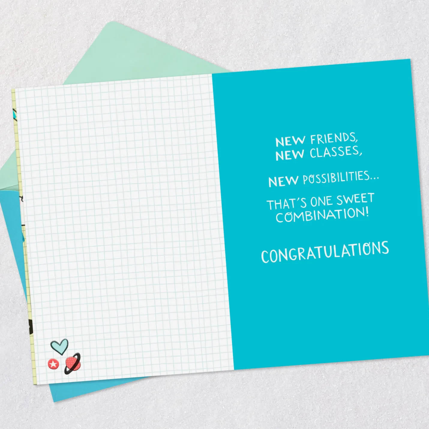 You're Moving Up and Moving On Graduation Card