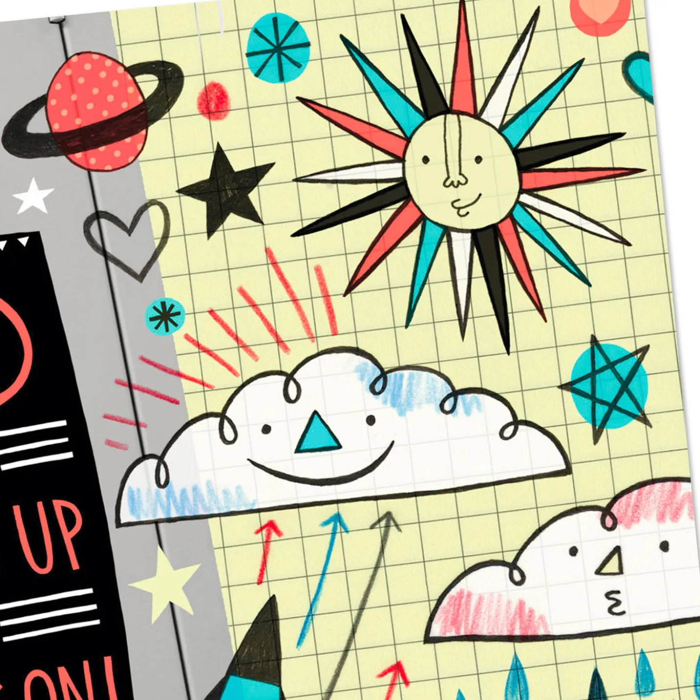 You're Moving Up and Moving On Graduation Card