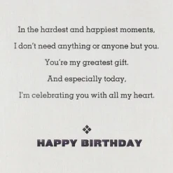 You're My Greatest Gift Birthday Card for Husband