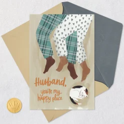 You're My Happy Place Anniversary Card for Husband