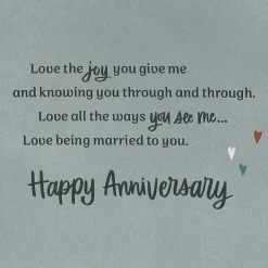 You're My Happy Place Anniversary Card for Husband