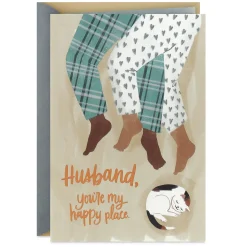 You're My Happy Place Anniversary Card for Husband