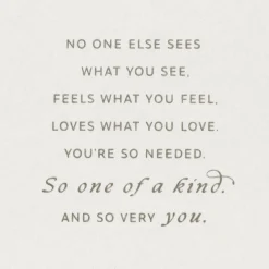 You're One of a Kind Encouragement Card
