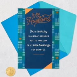 You're One of My Best Blessings Birthday Card for Husband