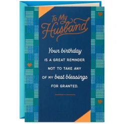 You're One of My Best Blessings Birthday Card for Husband