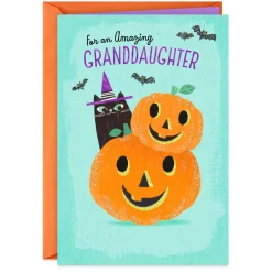 You're One Special Girl Halloween Card for Granddaughter
