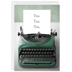 You're On My Mind Typewriter Custom Card