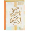 You're Positively Glowing Pregnancy Congratulations Card
