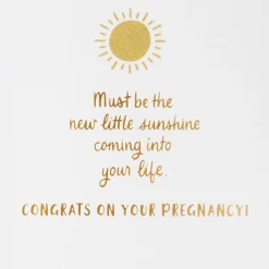 You're Positively Glowing Pregnancy Congratulations Card