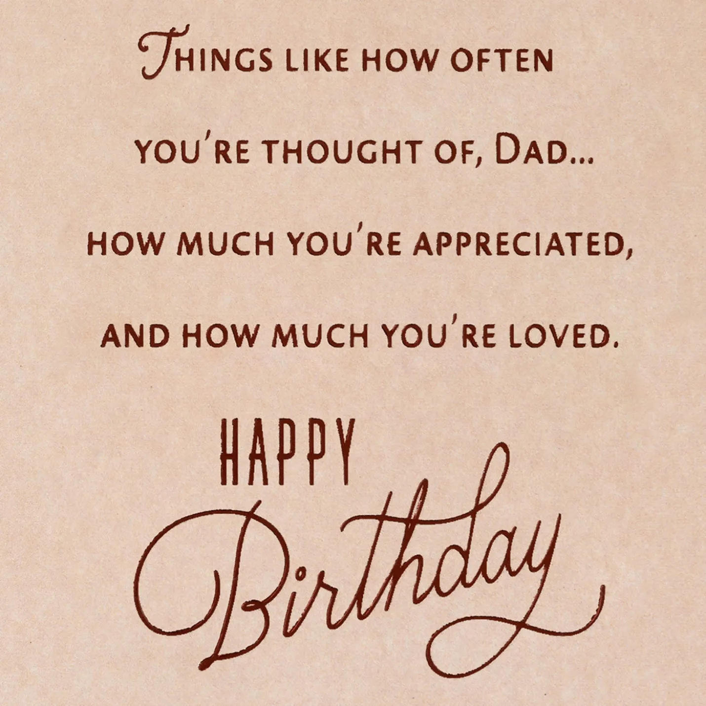 You're So Appreciated Birthday Card for Dad