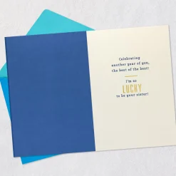 You're the Best of the Best Birthday Card for Brother From Sister