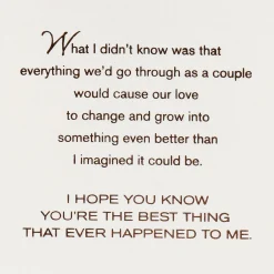 You're the Best Thing Romantic Birthday Card for Him
