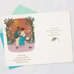 You're the One for Me Anniversary Card for Wife From Husband