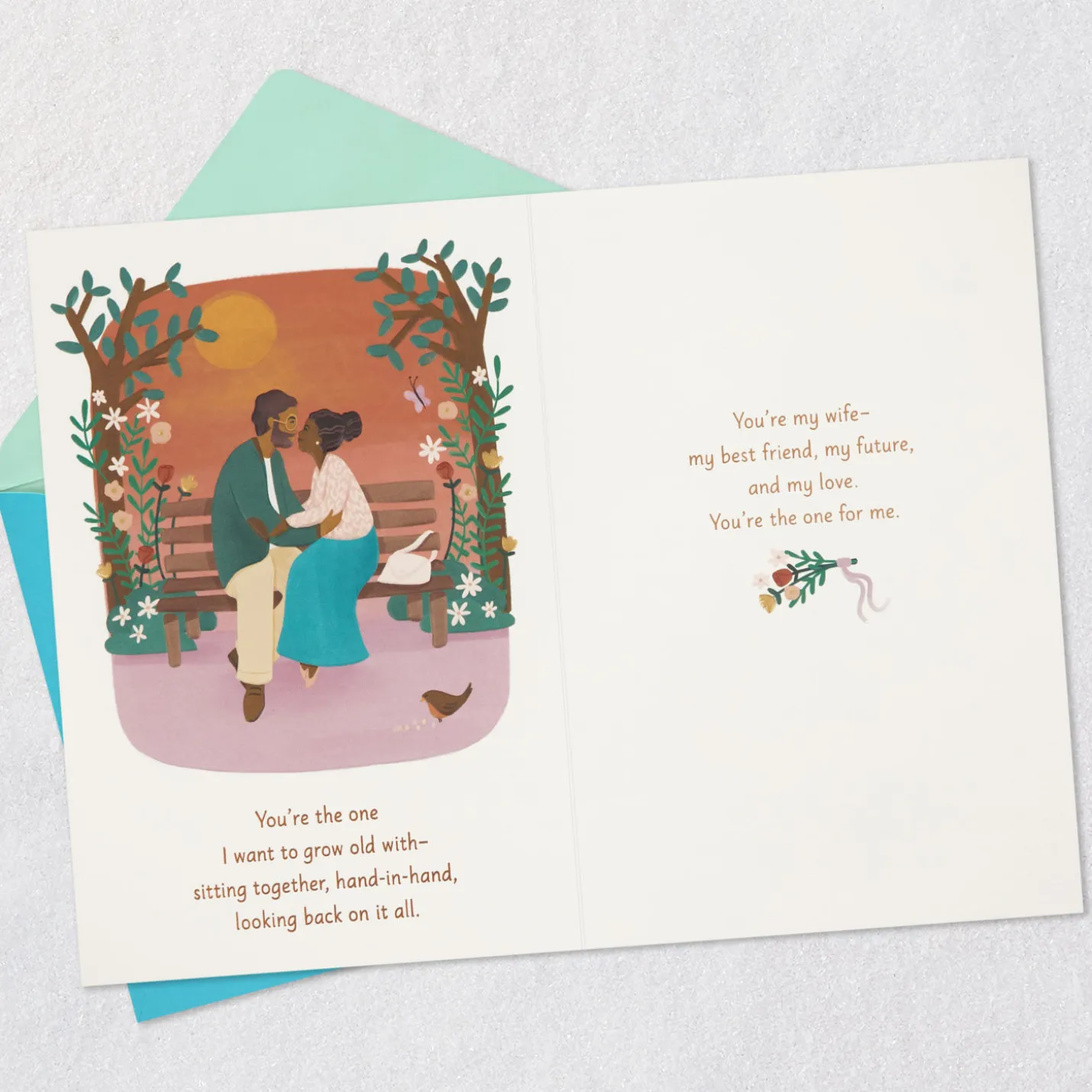 You're the One for Me Anniversary Card for Wife From Husband