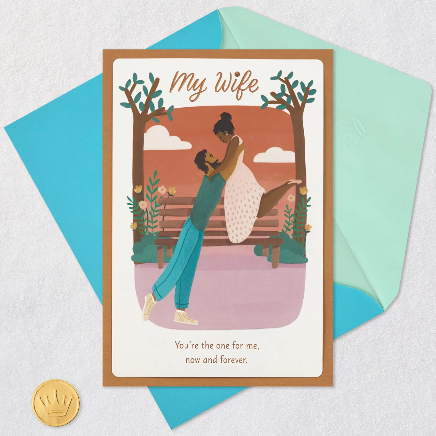 You're the One for Me Anniversary Card for Wife From Husband