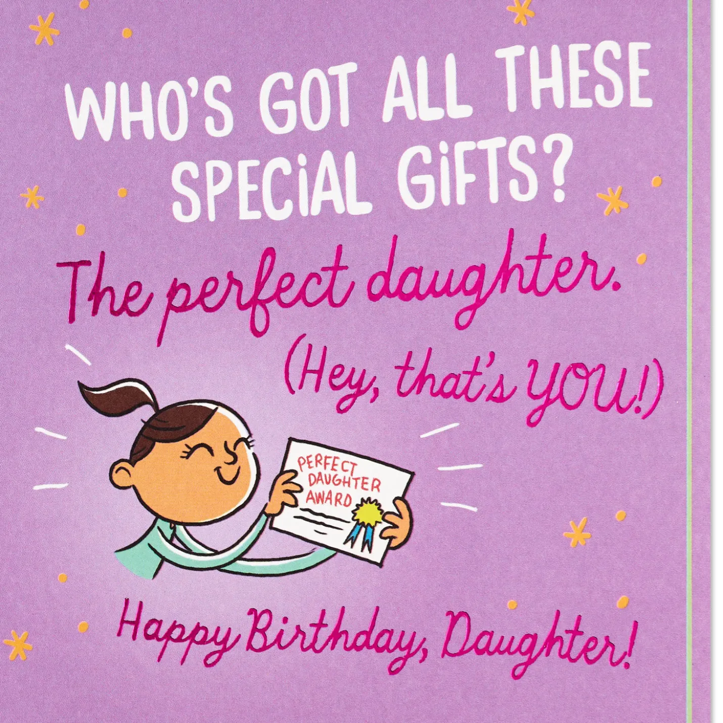 You're the Perfect Daughter Funny Birthday Card
