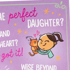 You're the Perfect Daughter Funny Birthday Card