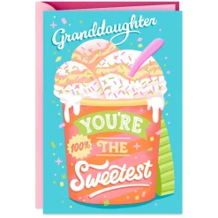 You're the Sweetest Birthday Card for Granddaughter