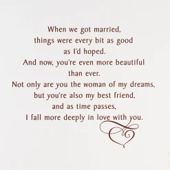 You're the Woman of My Dreams Anniversary Card for Wife