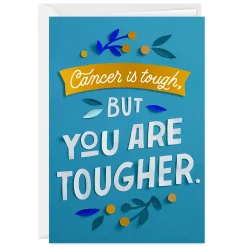 You're Tougher Than Cancer Custom Encouragement Card
