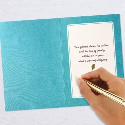 Your Father's Legacy Lives On in You Sympathy Card