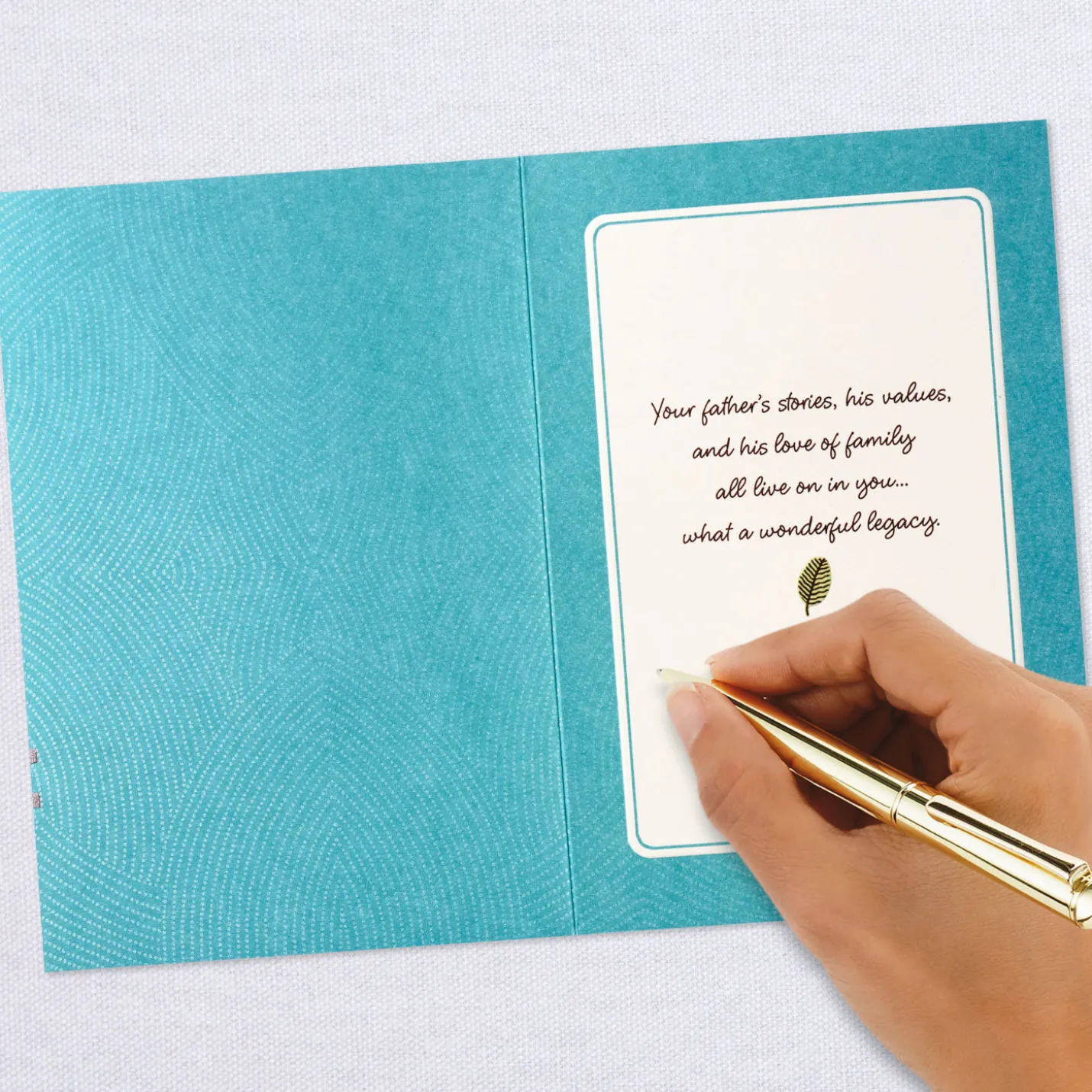 Your Father's Legacy Lives On in You Sympathy Card