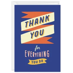 Your Hard Work and Support Is Noticed Custom Thank You Card