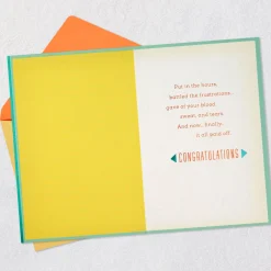 Your Hard Work Paid Off Congratulations Card