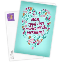 Your Love Floral Heart Custom Love Card