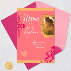 Your Love Has Lasted My Lifetime Spanish-Language Birthday Card for Mom