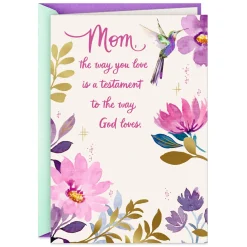 Your Love Is a Testament to God's Love Birthday Card for Mom
