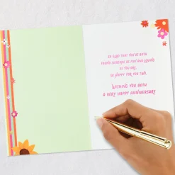 Your Love Just Grows Anniversary Card for Couple