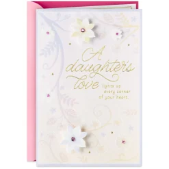 Your Love Lights Up Our Hearts Birthday Card for Daughter From Both