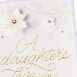 Your Love Lights Up Our Hearts Birthday Card for Daughter From Both