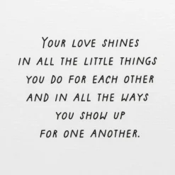 Your Love Shines Anniversary Card