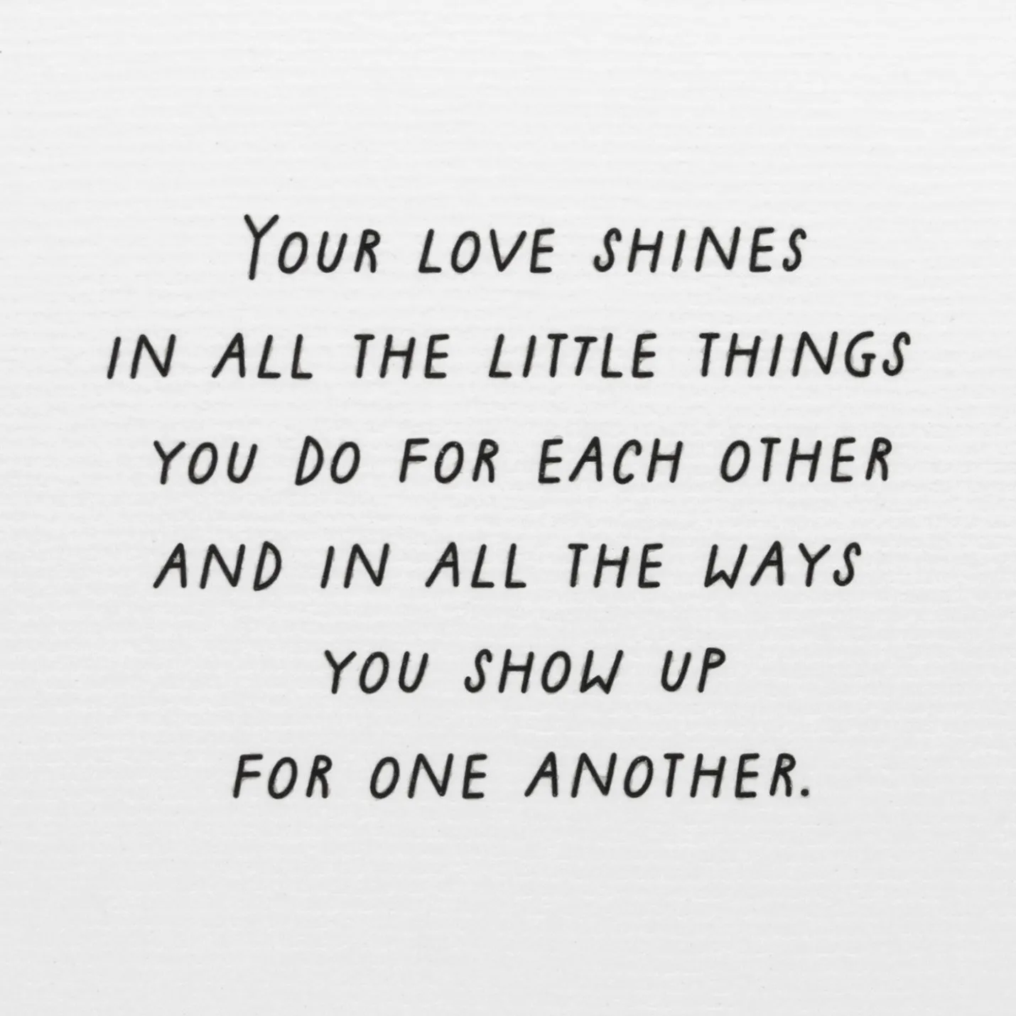Your Love Shines Anniversary Card